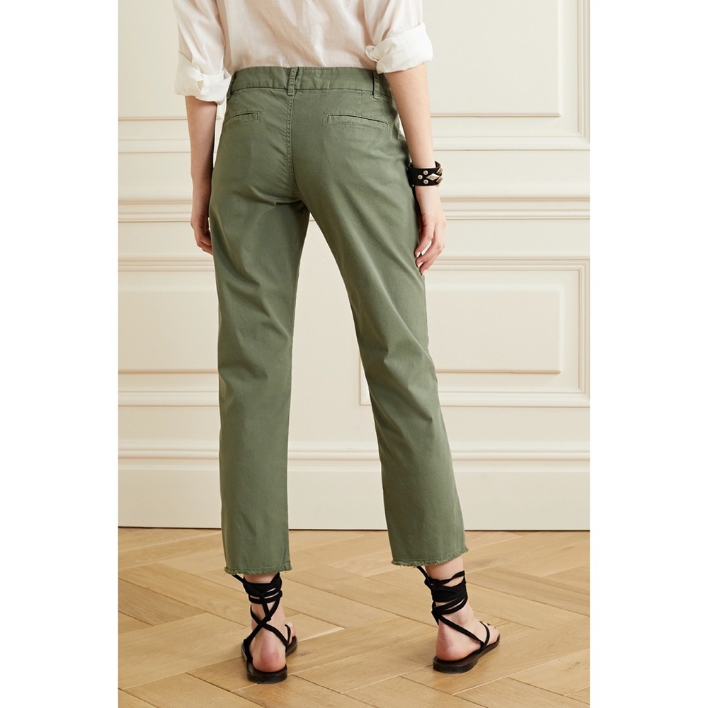 Nili Lotan East Hampton Pant Moss Green Twill - Picture 5 of 8
